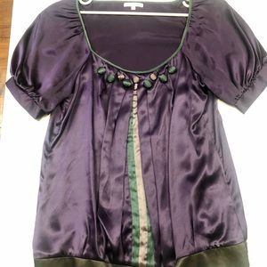 Silk purple blouse